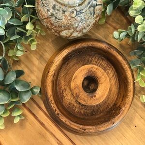 Wooden Candle Holder